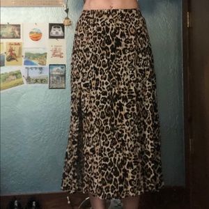 Cheetah Print Skirt